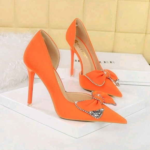 Korean Style Fashion High Heels With Thin Heels,Super High & Shallow Pumps - Picture 2 of 5